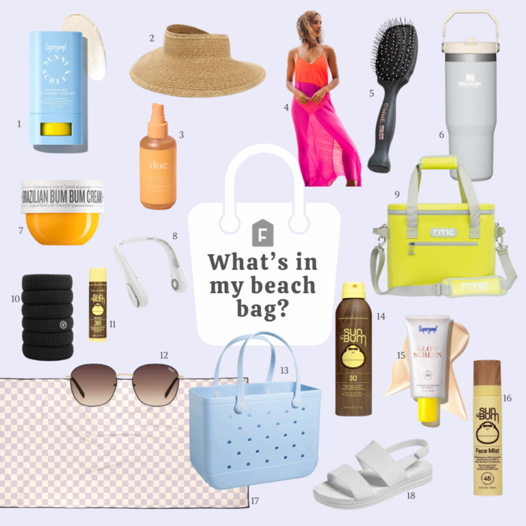 What’s in my beach bag?
